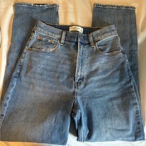 abercrombie curve love straight jean